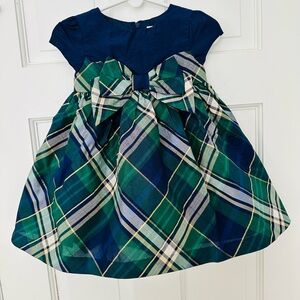 Gymboree Blue and Green Checkered Dress